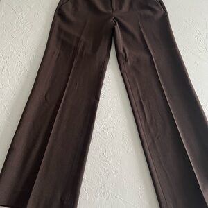 Ralph Lauren Chocolate Wide-Leg Pants